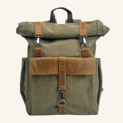Sac à dos roll-top en toile l Baïkal